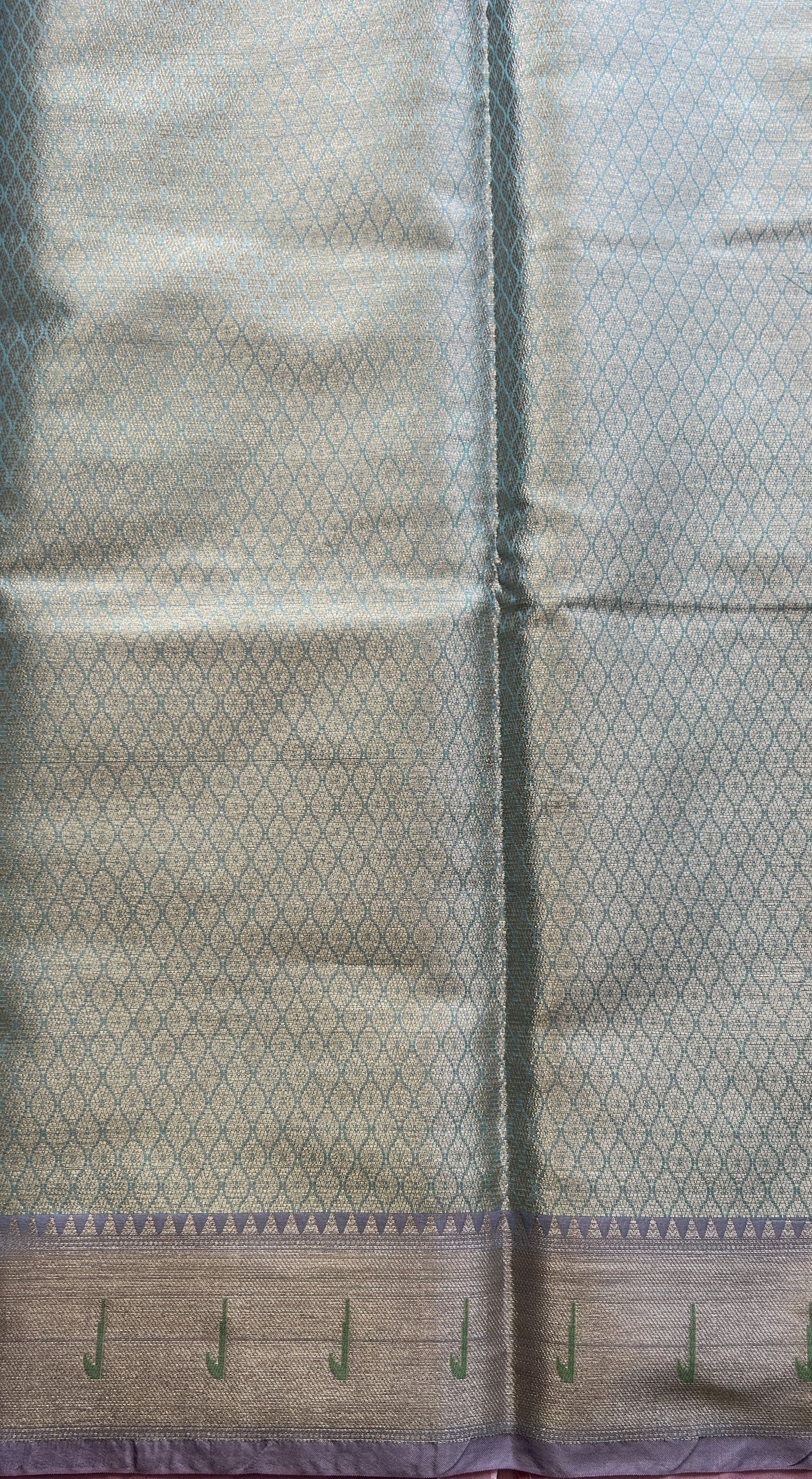 Silk kota Allover Saree Light Pink colored Complemented with a Muniya Border. - Sampradaya Designer Studio