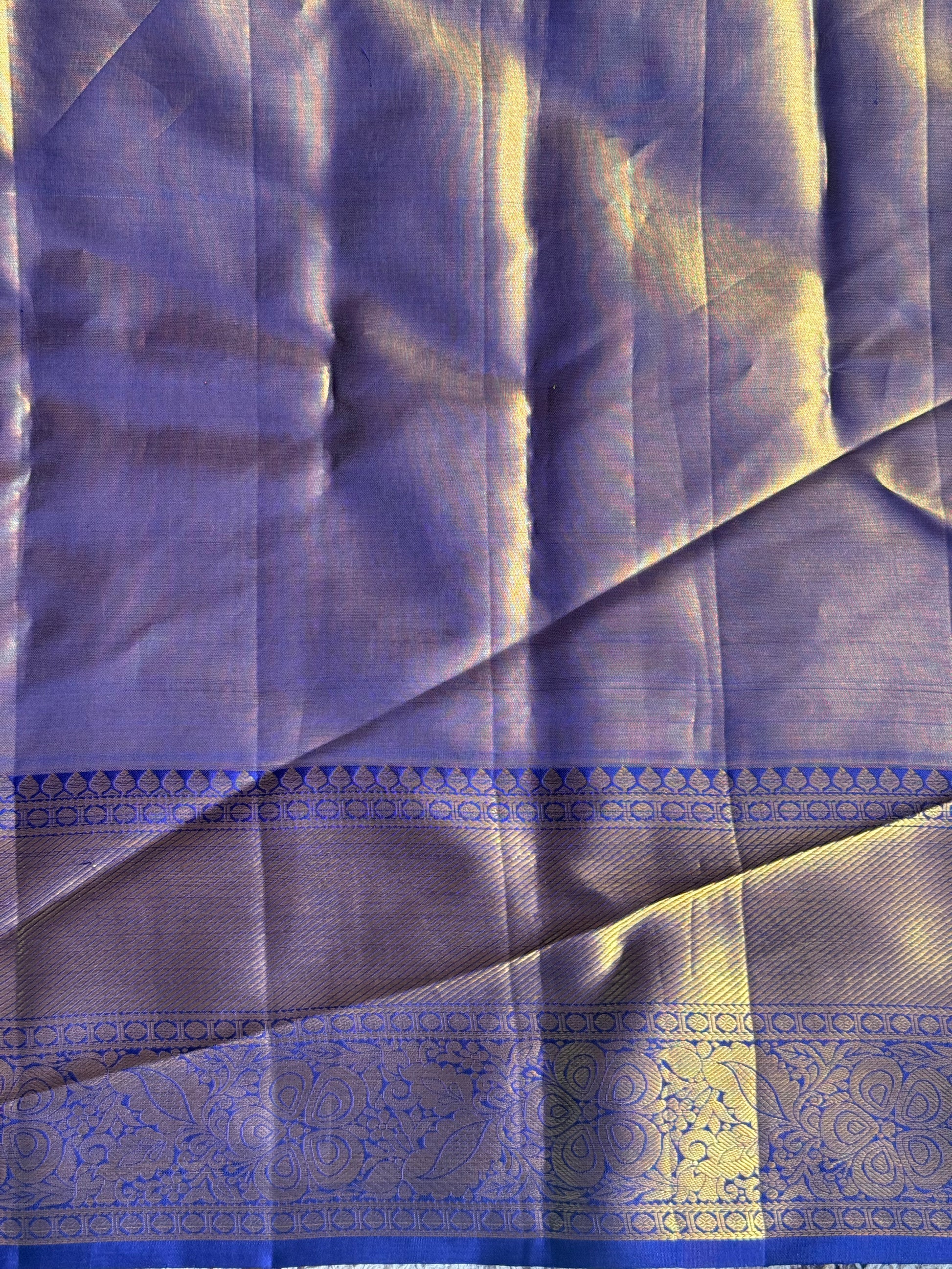 Pure Kanjivaram Silk Saree Baby Pink Colored Complemented with Gold Zari Weaving Border. - Sampradaya Designer Studio