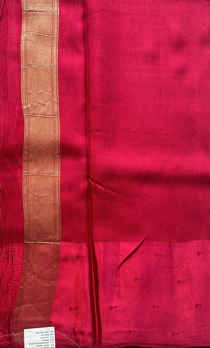 Mona Silk Saree Dark Violet Colored Complemented with a Mashrur Border. - Sampradaya Designer Studio