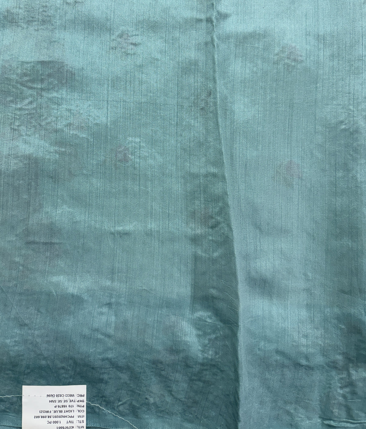 Pure Chiniya Silk Saree Sea Green Colored Elegantly Paired with a Gold Zari Border