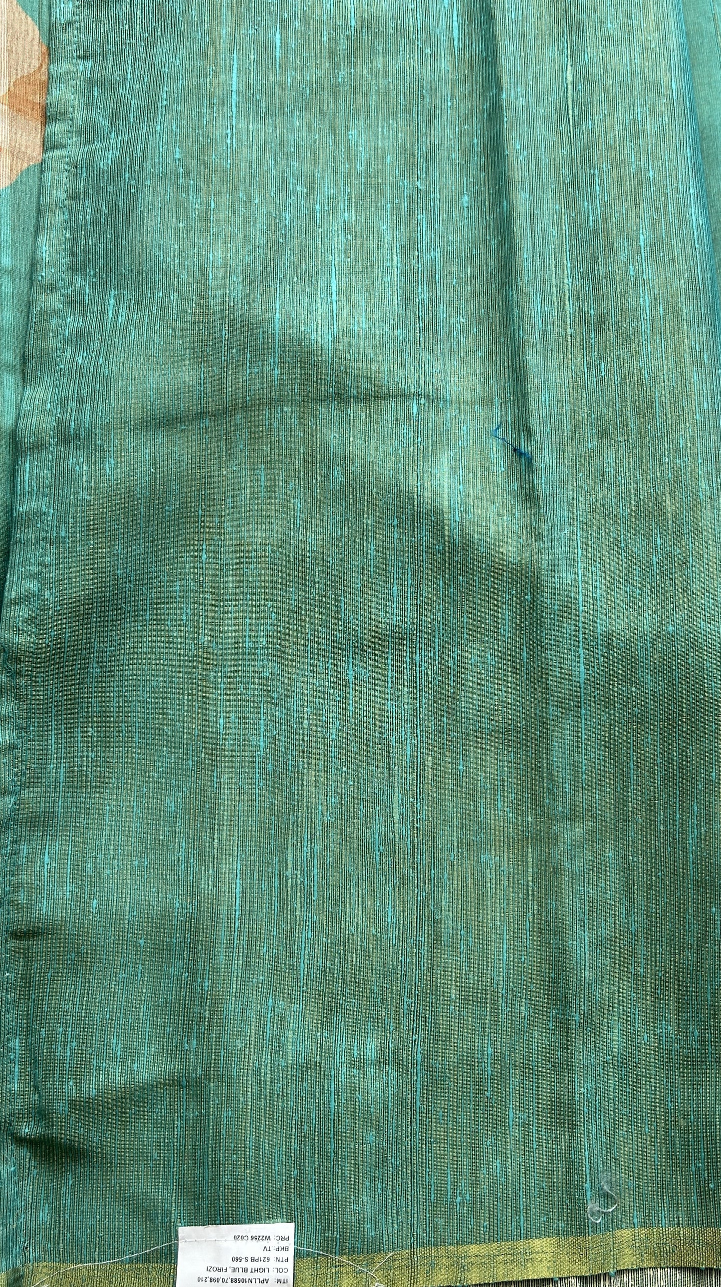 Banarasi Tissue Fancy Saree Rama Green Colored Paired with a Borderless. - Sampradaya Designer Studio