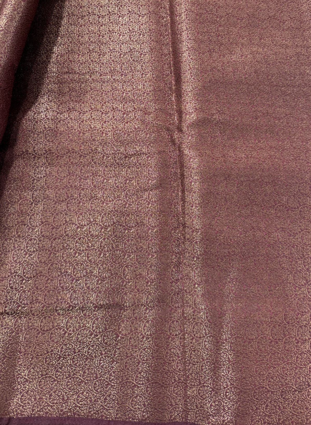 Semi Tussar Silk Saree -Maroon color with Gold Zari Border - Elegant Fancy Saree for Party & Office Wear