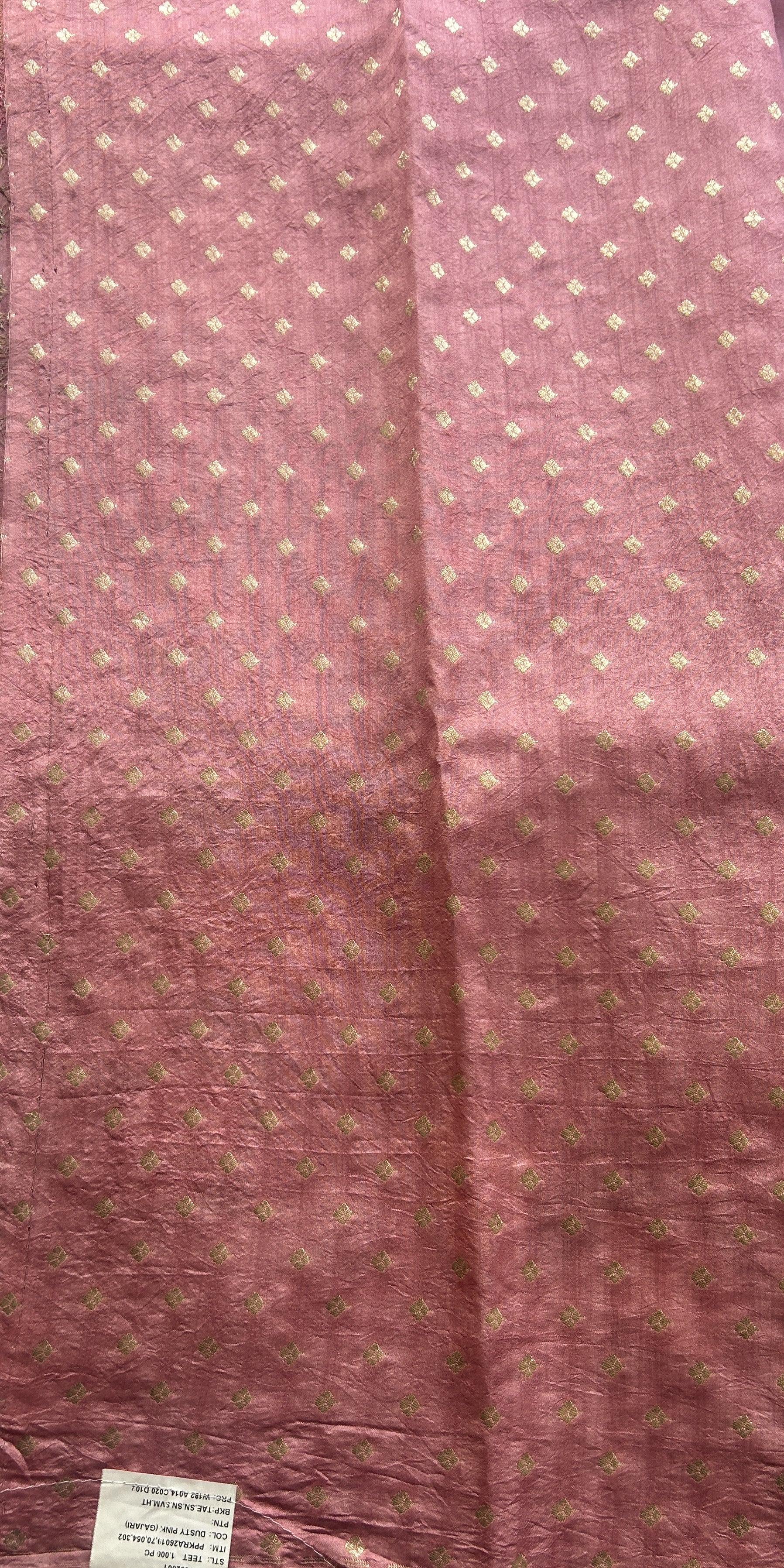 Banarasi Tissue Kora Saree Light Pink Colored Complemented with a Scallop Border. - Sampradaya Designer Studio