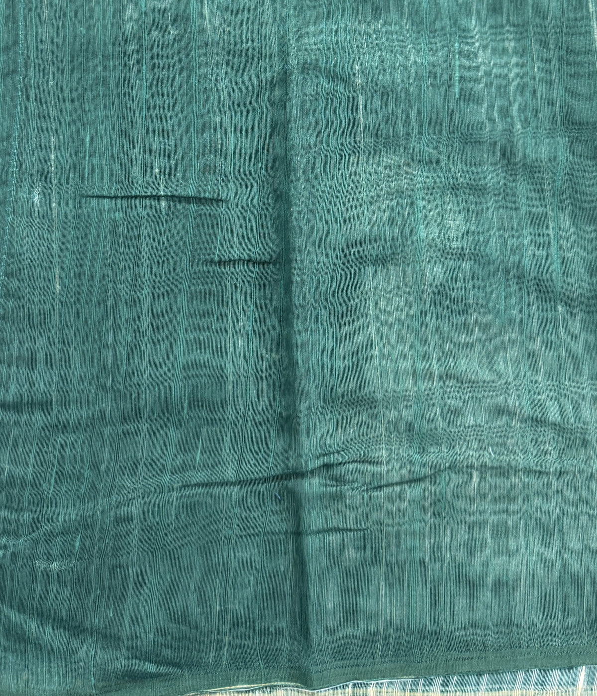 Semi Tussar Silk Saree-Green color with Gold Zari Border - Elegant Fancy Saree for Party & Office Wear