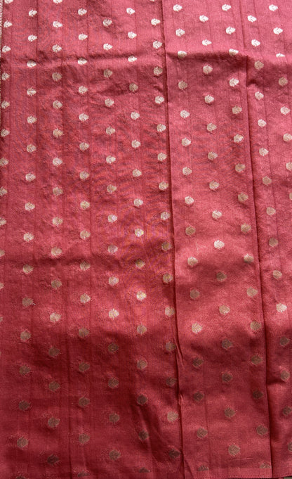 Semi Georgette Saree Sweet Pink Colored Elegantly Paired with a Zari Border. - Sampradaya Designer Studio