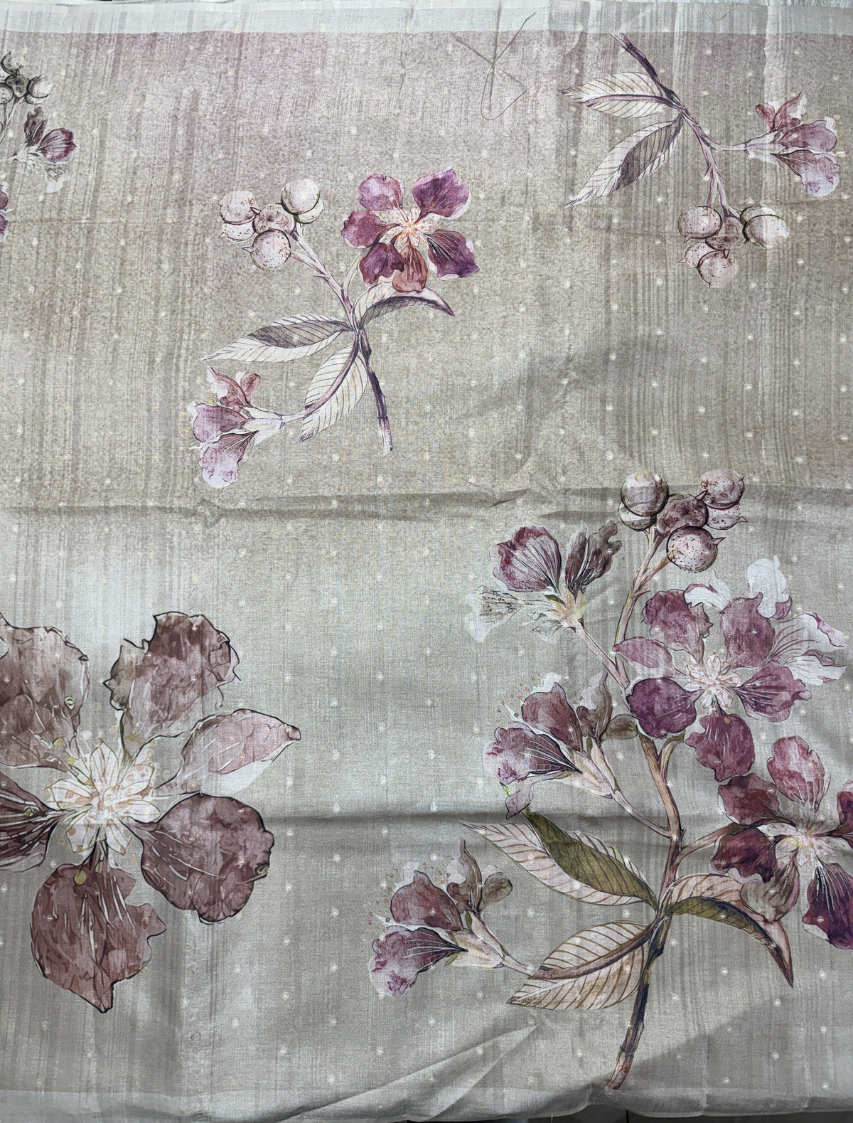 Semi Tussar Silk Saree -Beige color  with Gold Zari Border - Elegant Fancy Saree for Party & Office Wear