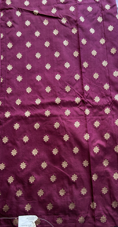 Mona Silk Saree Lavender Colored Paired with a Buti Border. - Sampradaya Designer Studio