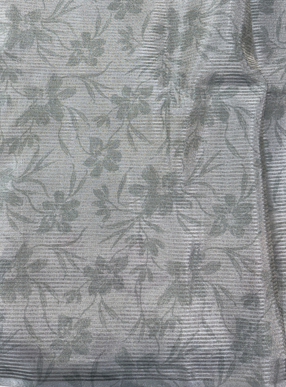 Semi Tussar Silk Saree -Sea Green color  with Gold Zari Border - Elegant Fancy Saree for Party & Office Wear