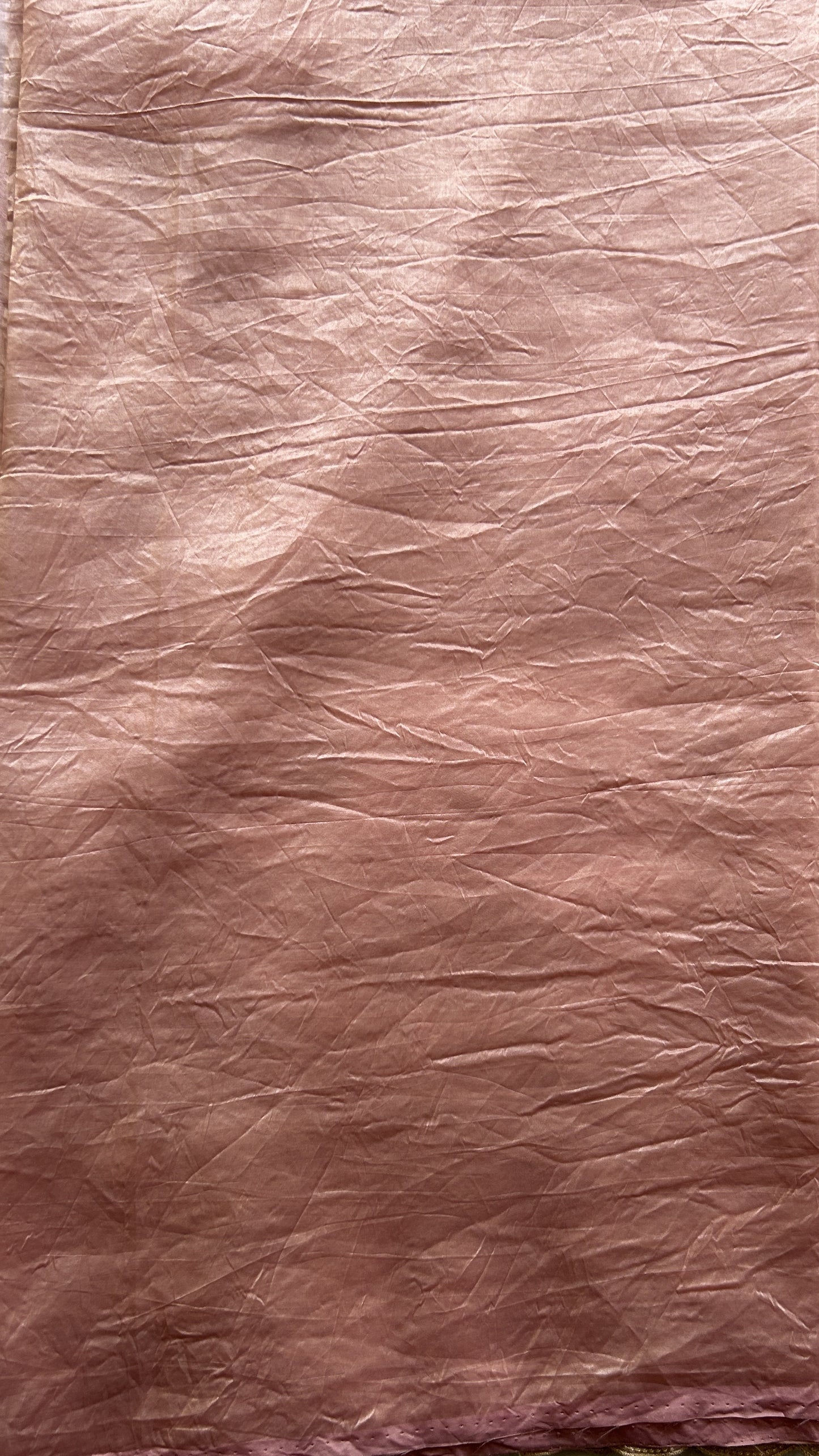 Inox Silk Saree Melon Colored Elegantly Paired with a Machine Embroidery Border. - Sampradaya Designer Studio