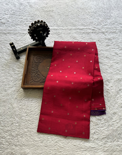 Mona Silk Saree Dark Pink Colored Complemented with a Borderless. - Sampradaya Designer Studio
