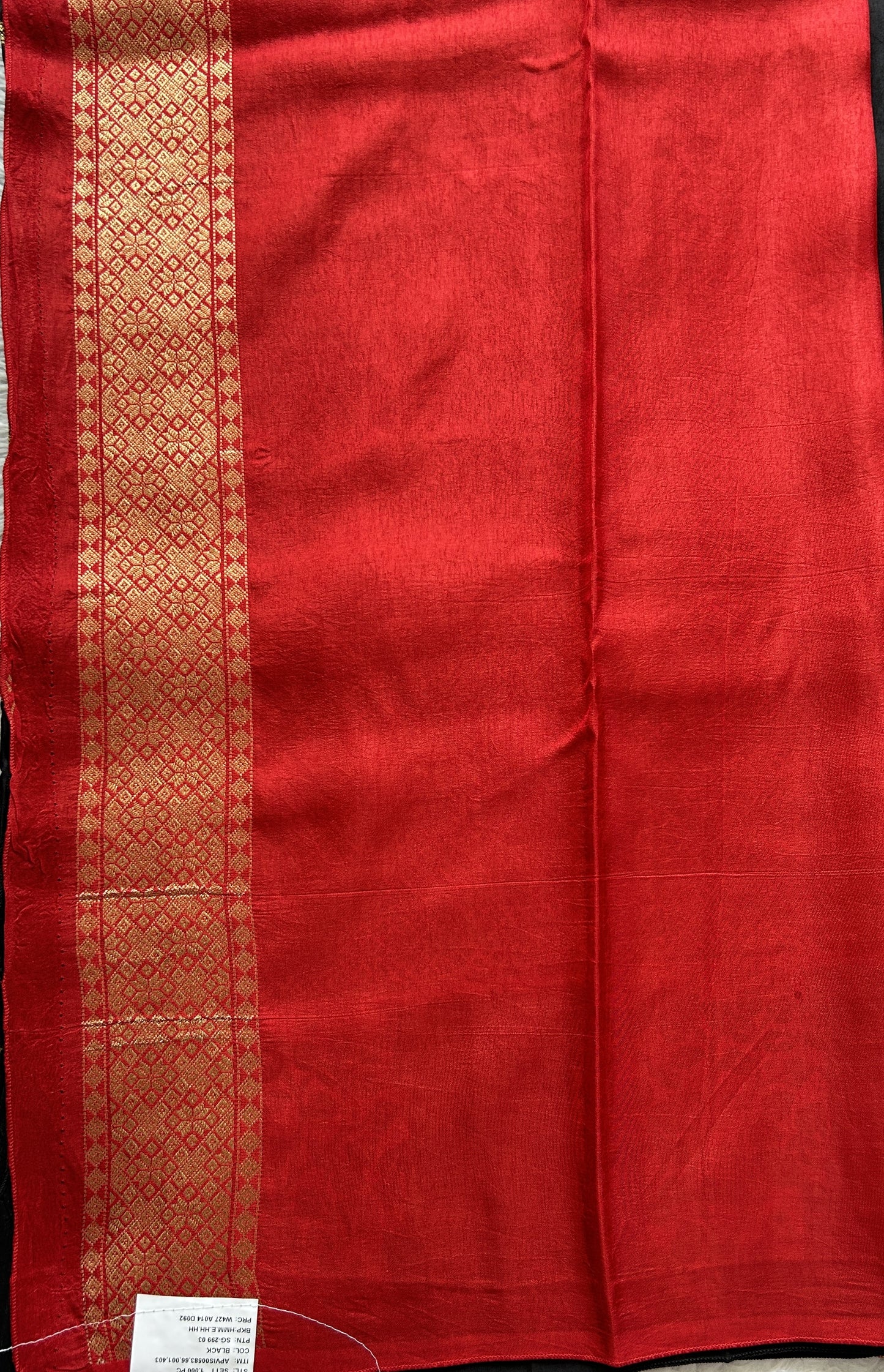 Mona Silk Saree Black Colored Complemented with a Buti Border. - Sampradaya Designer Studio