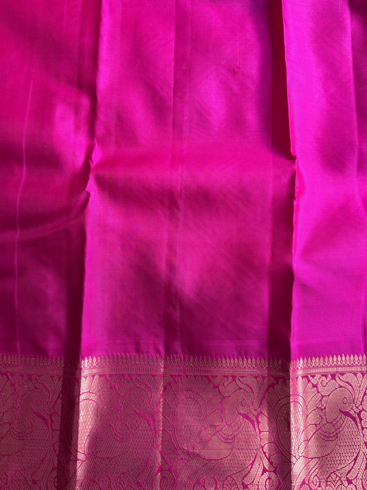 Pure Kanjivaram Silk Saree | Light Blue With Gold Zari Border | Handloom | Silk Mark Certified (Copy)