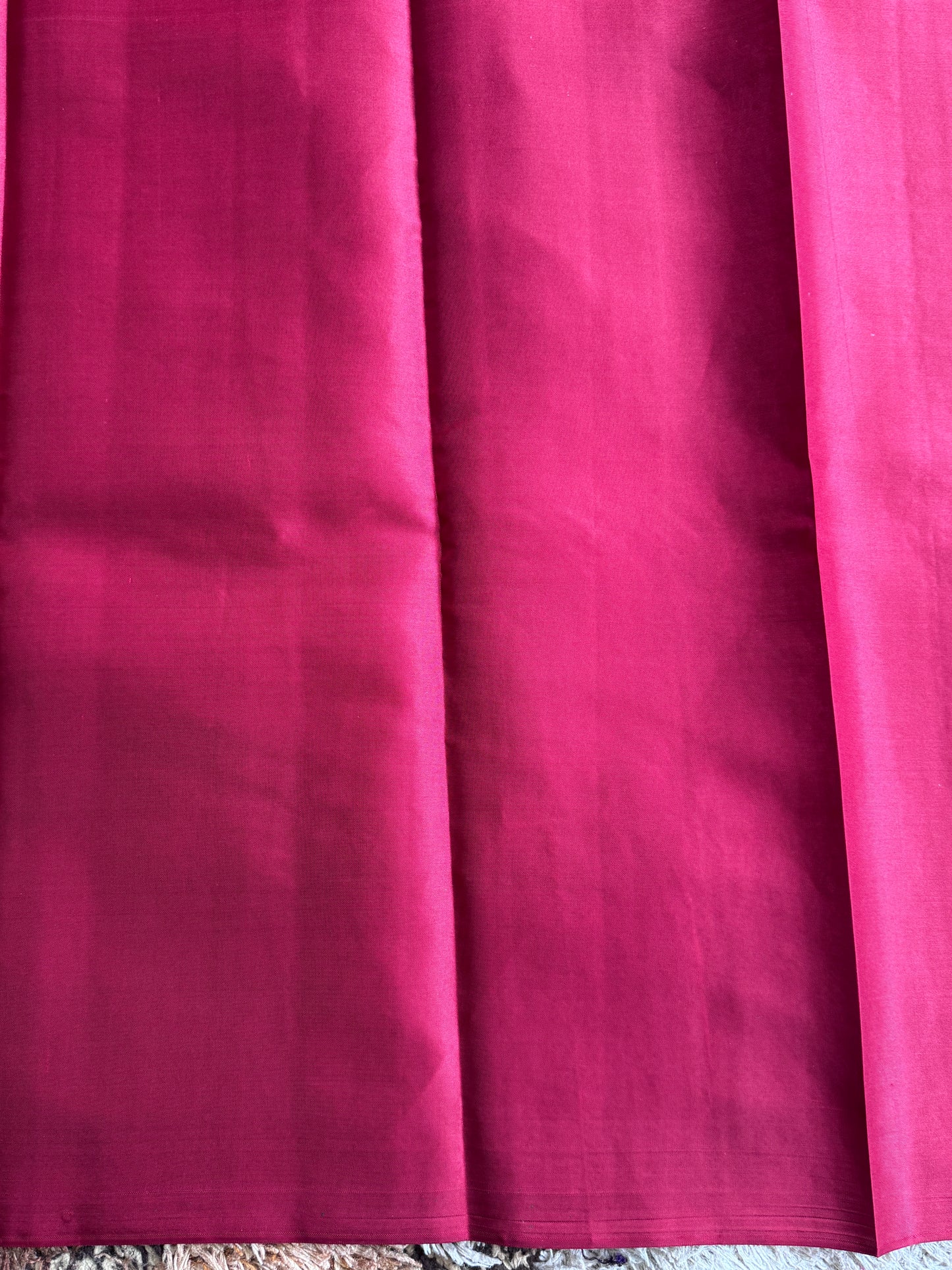 Pure Kanjivaram Silk Saree | Maroon With Gold Zari Border | Handloom | Silk Mark Certified