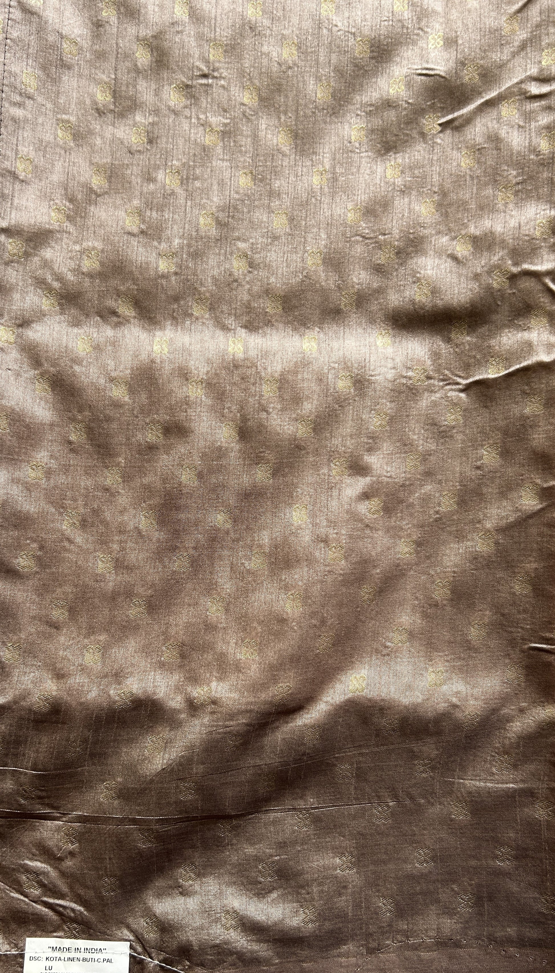 Semi Raw Silk Saree Gray Colored Complemented with a Zari Border. - Sampradaya Designer Studio