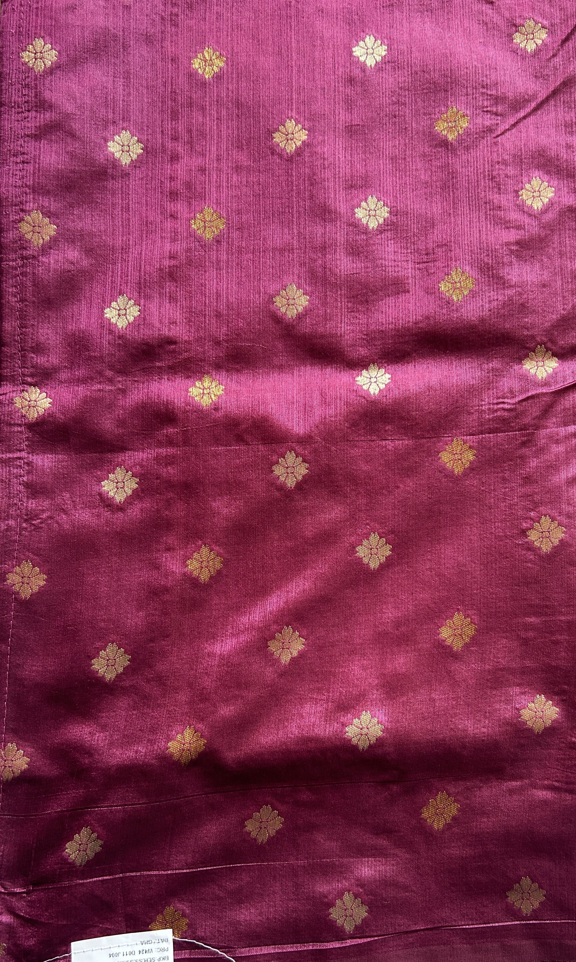 Semi Raw Silk Saree Light Brown Colored Complemented with a Zari Border. - Sampradaya Designer Studio