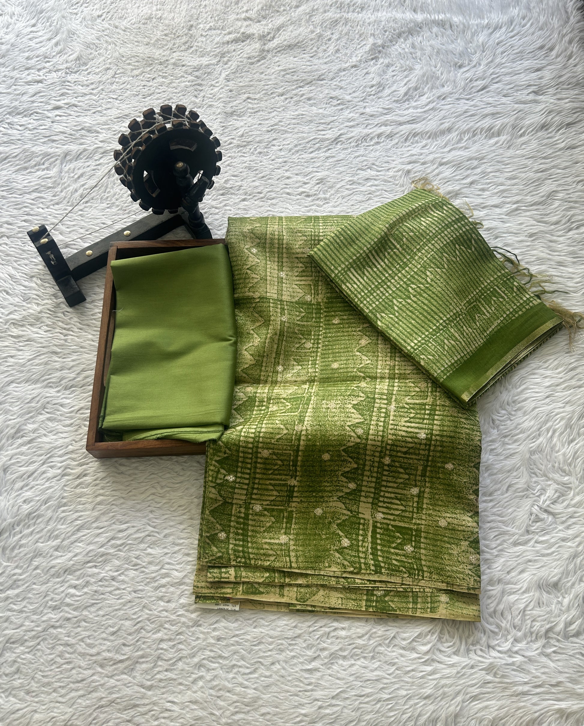 chanderi cotton dress material Readymade Apricot Color Block Printed Cotton Dress Material With Chanderi Cotton Dupatta