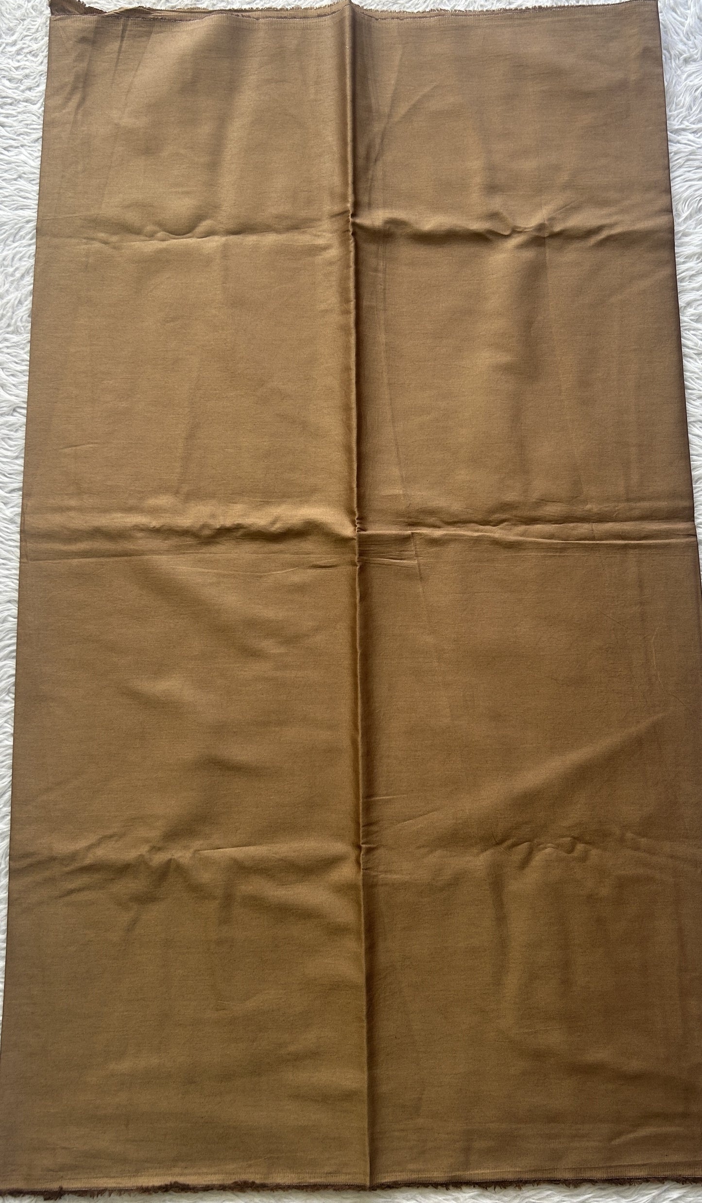 Chanderi Cotton Dress Material Biscuit Colored Complemented with a Borderless. - Sampradaya Designer Studio