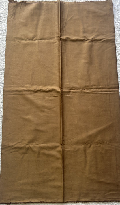 Chanderi Cotton Dress Material Biscuit Colored Complemented with a Borderless. - Sampradaya Designer Studio