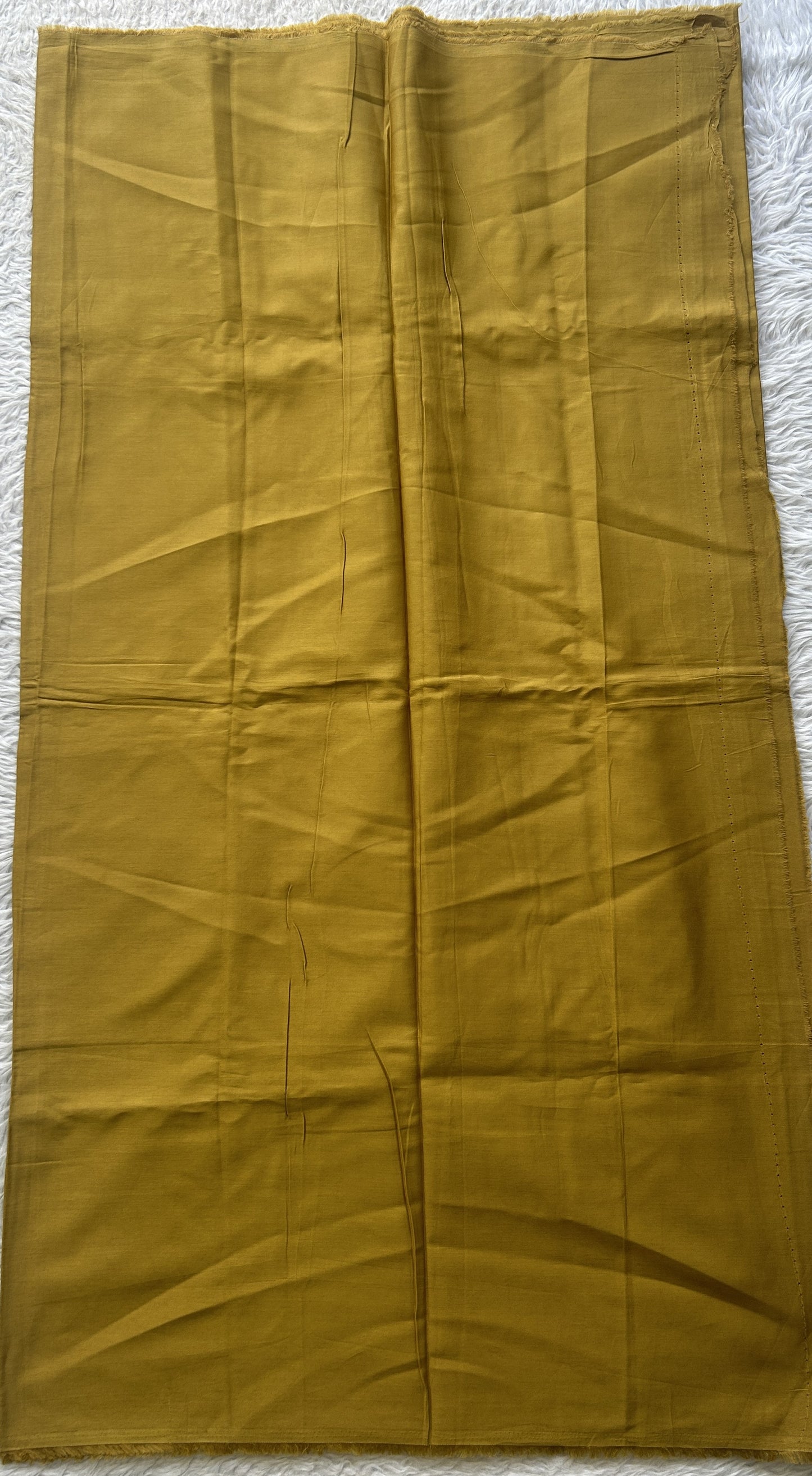 Chanderi Cotton Dress Material Yellow Colored Complemented with a Borderless. - Sampradaya Designer Studio