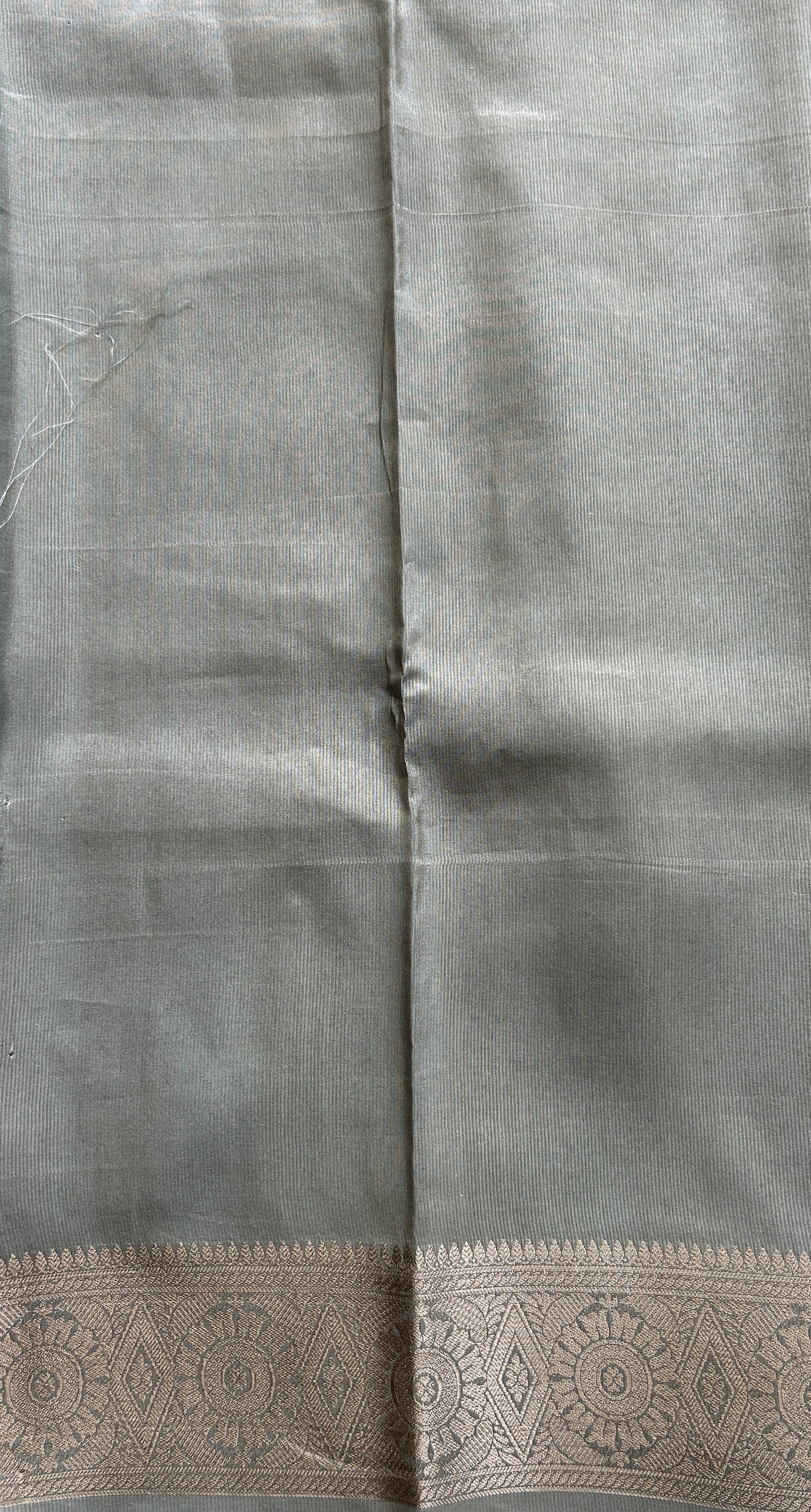 Banarasi Soft Silk Saree Light Green Colored Complemented with a Zari Border. - Sampradaya Designer Studio